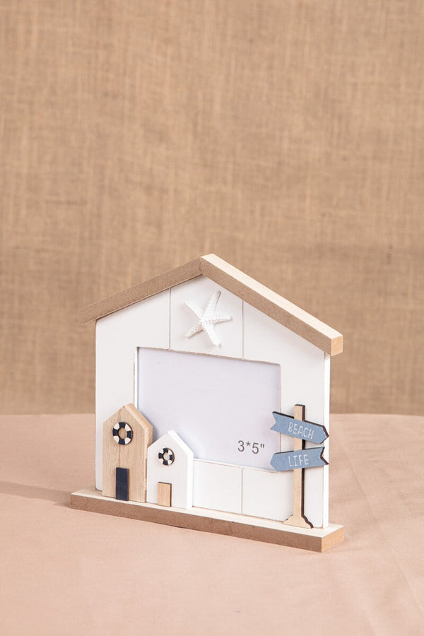 Carraig Donn Wooden Beach House Photo Frame 3x5inch