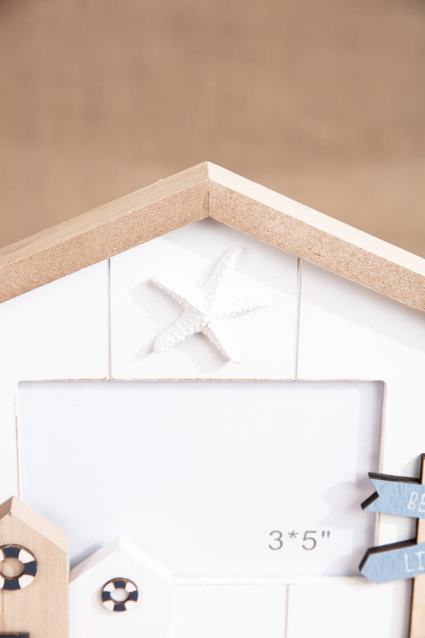 Carraig Donn Wooden Beach House Photo Frame 3x5inch