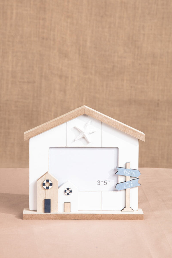 carraig donn Wooden Beach House Photo Frame 3x5inch