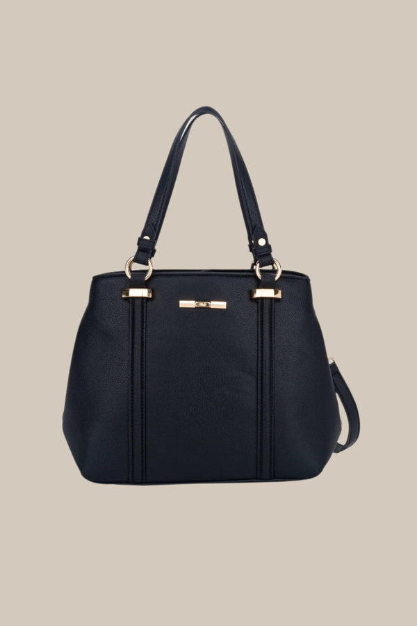 carraig donn Zermatt Double Handle Tote Bag in Black
