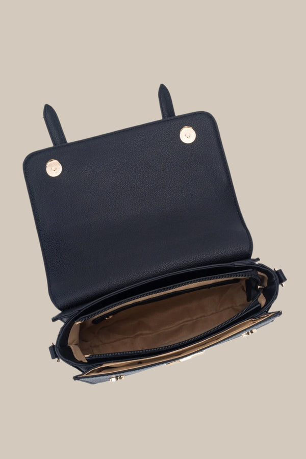 Carraig Donn Zermatt Top Handle Satchel Bag In Black