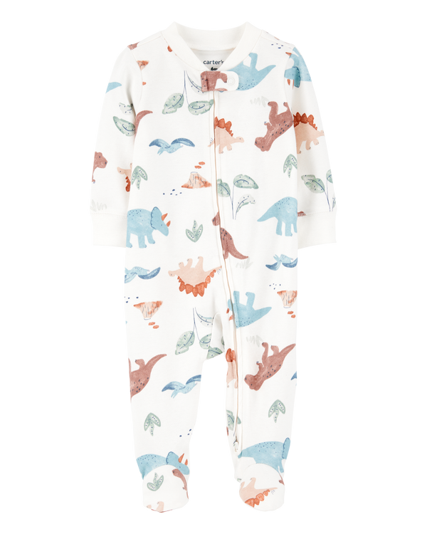 carter's Baby Boy Dinosaur 2-Way Zip Cotton Sleep & Play Pajamas