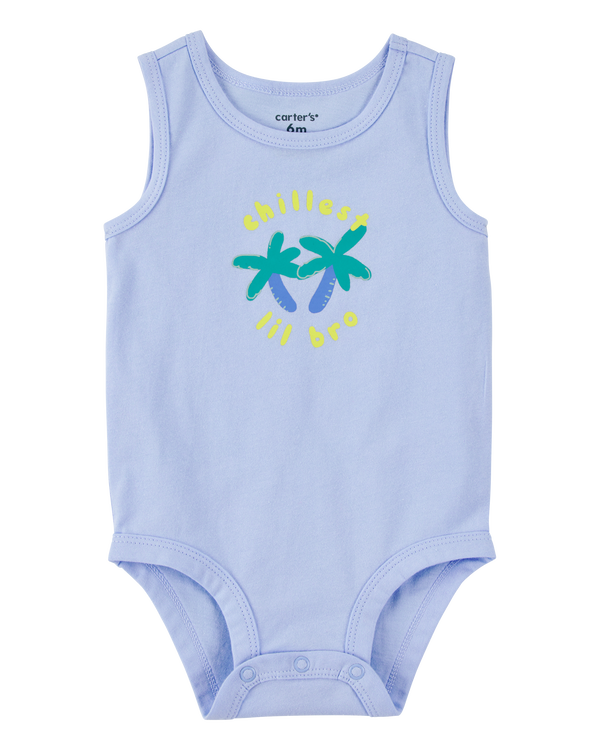 carter's Baby Chillest Lil Bro Sleeveless Bodysuit - Blue