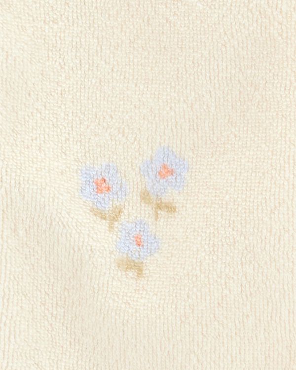 Carter's Baby Floral Print 2-Way Zip Terry Sleep & Play Pajamas - Ivory