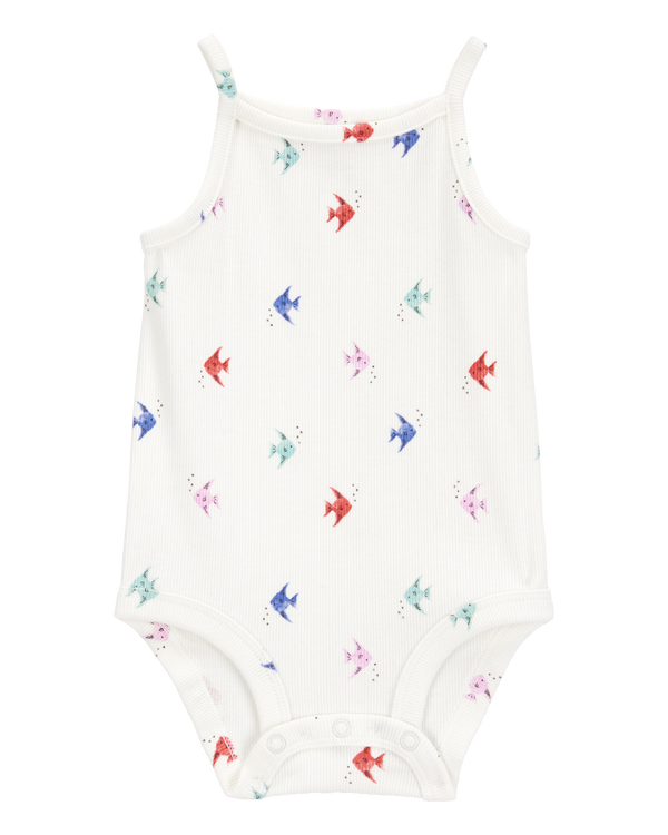 carter's Baby Fish Print Sleeveless Bodysuit