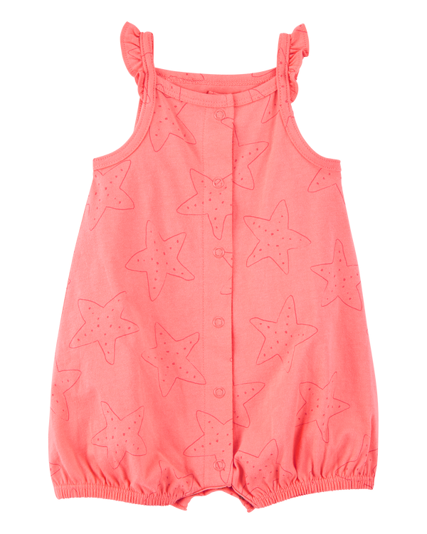 carter's Baby Starfish Snap-Up Cotton Romper