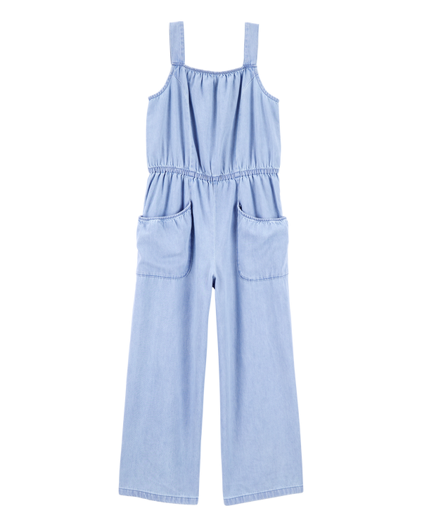 carter's Girls Iconic Denim Jumpsuit - Blue
