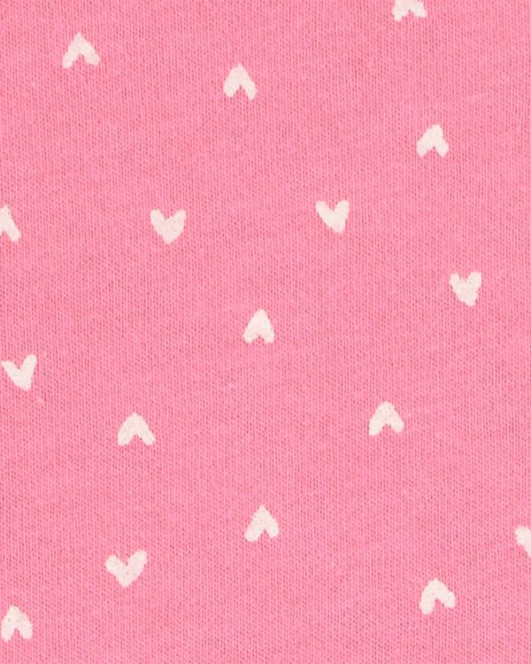 Carter's Hearts Peplum Short-Sleeve Tee - Pink