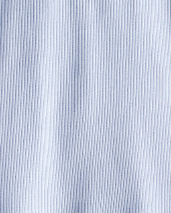 Carter's Kid Ribbed Short-Sleeve Henley Shirt - Blue