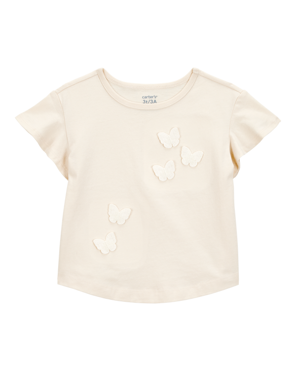 carter's Toddler Butterfly Short-Sleeve Top - Ivory