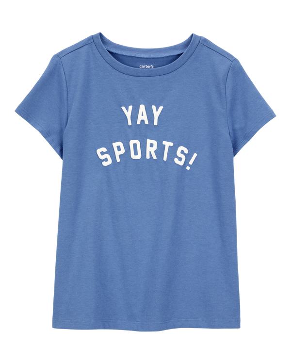 carter's Girls Yay Sports Short-Sleeve Graphic Tee - Blue