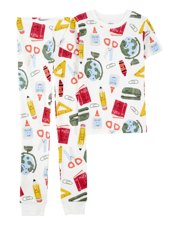 carter's Kid 2-Piece Back To School Print 100% Snug Fit Cotton Pajamas