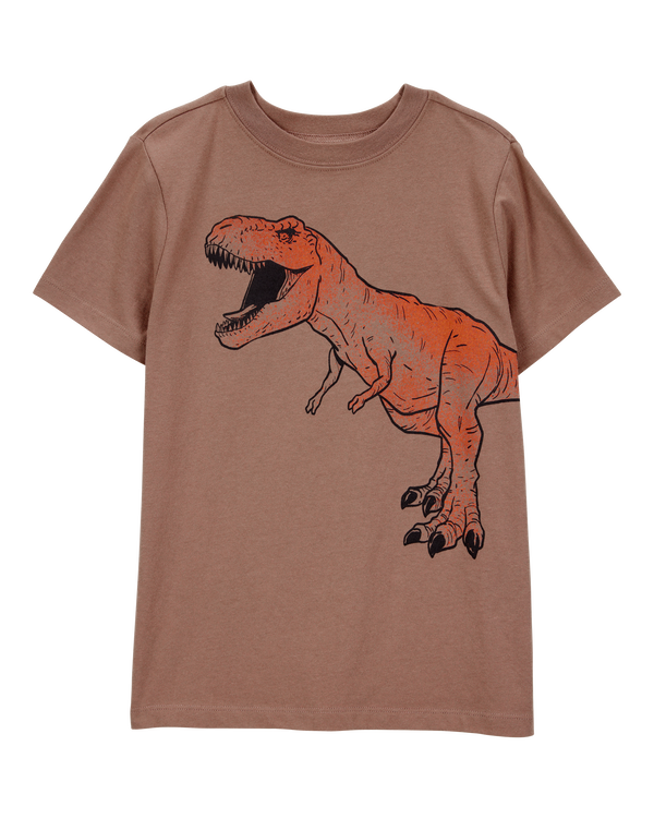 carter's Kid Dinosaur Short-Sleeve Graphic Tee- Brown