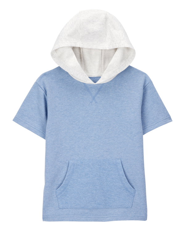 carter's Kid Hooded French Terry Short-Sleeve Tee - Blue
