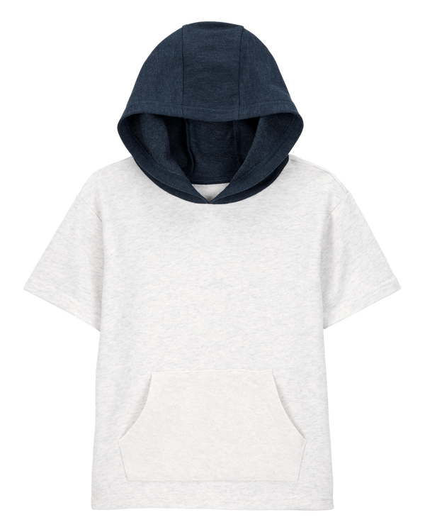 carter's Kid Hooded French Terry Short-Sleeve Tee - Grey