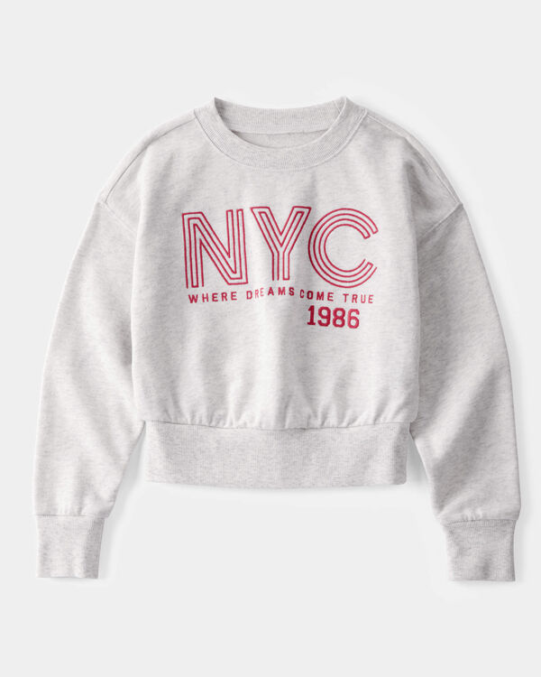 carter's Kid Oversized New York City Graphic Sweatshirt - Grey