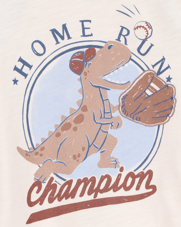Carter's Toddler Dinosaur Champion Short-Sleeve Tee - Cream