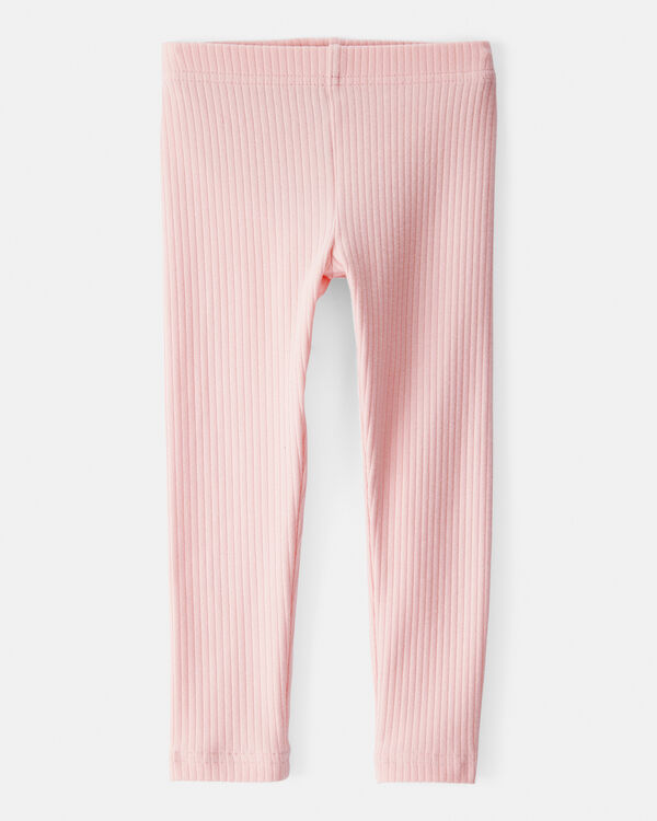 carter's Toddler Girl Cotton Ribbed Stretch Leggings - Pink