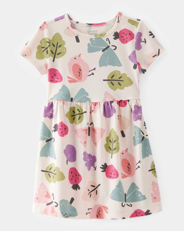 carter's Toddler Girl Fruit Print Short-Sleeve Knit Dress