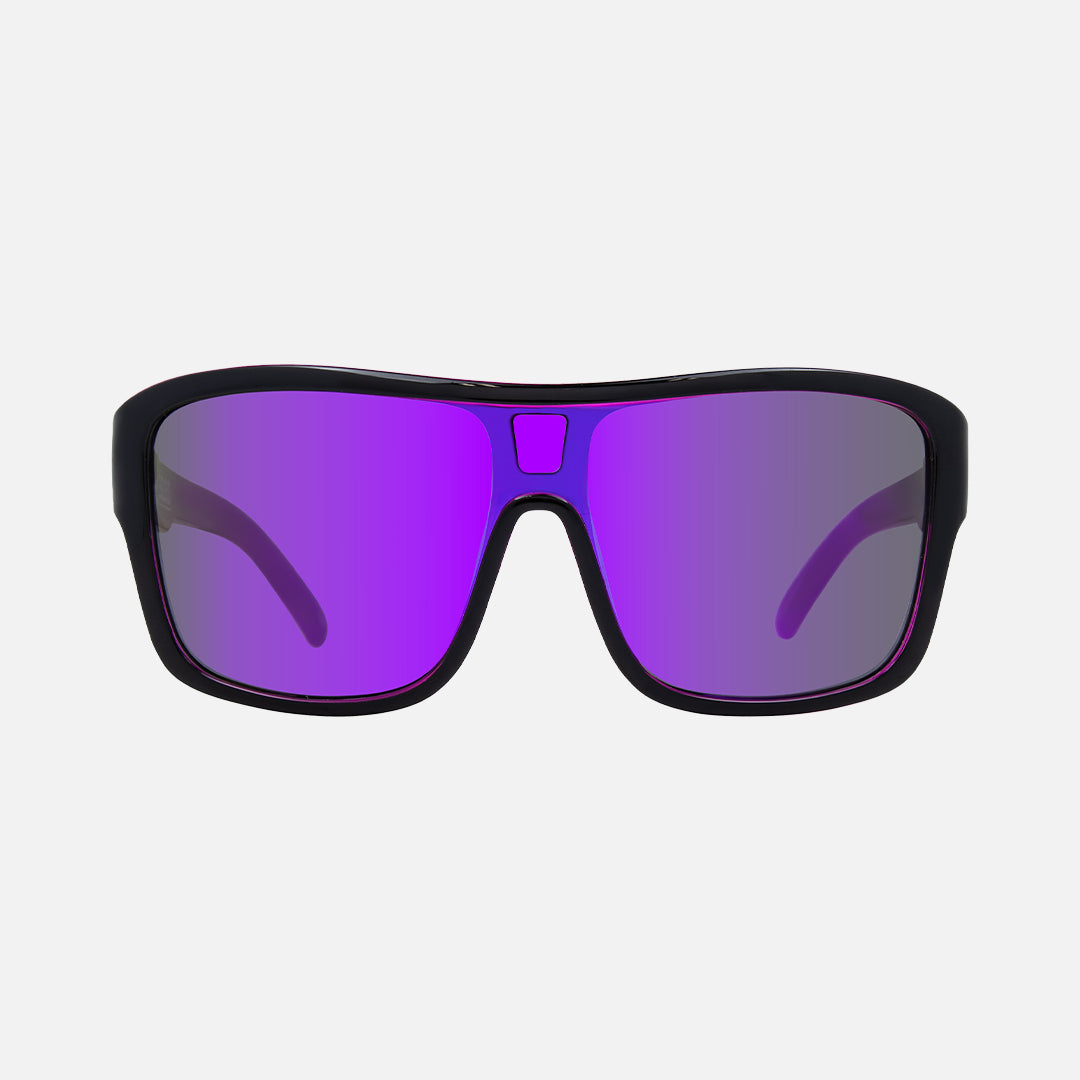 carve Anchor Beard Gloss Black Outer Frame with Purple Crystal inner Trims Purple Iridium Lens