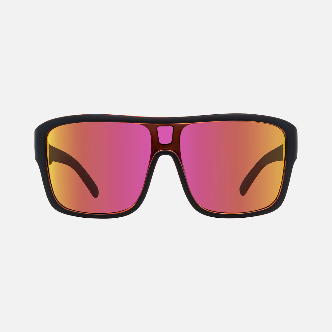 carve Anchor Beard Gloss Black Outer Frame with Red Crystal inner Trims Red Iridium Lens