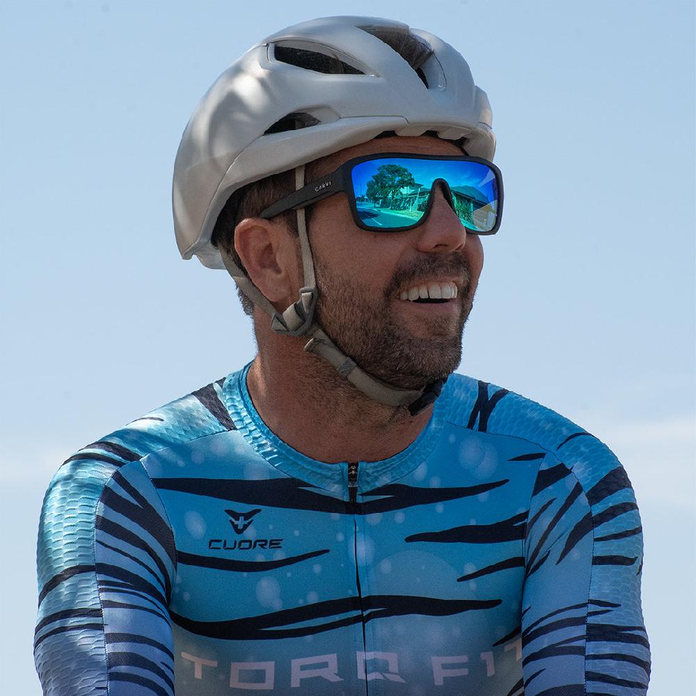 Carve Anchor Beard Matt Black Frame With Blue Iridium Polarized Lens