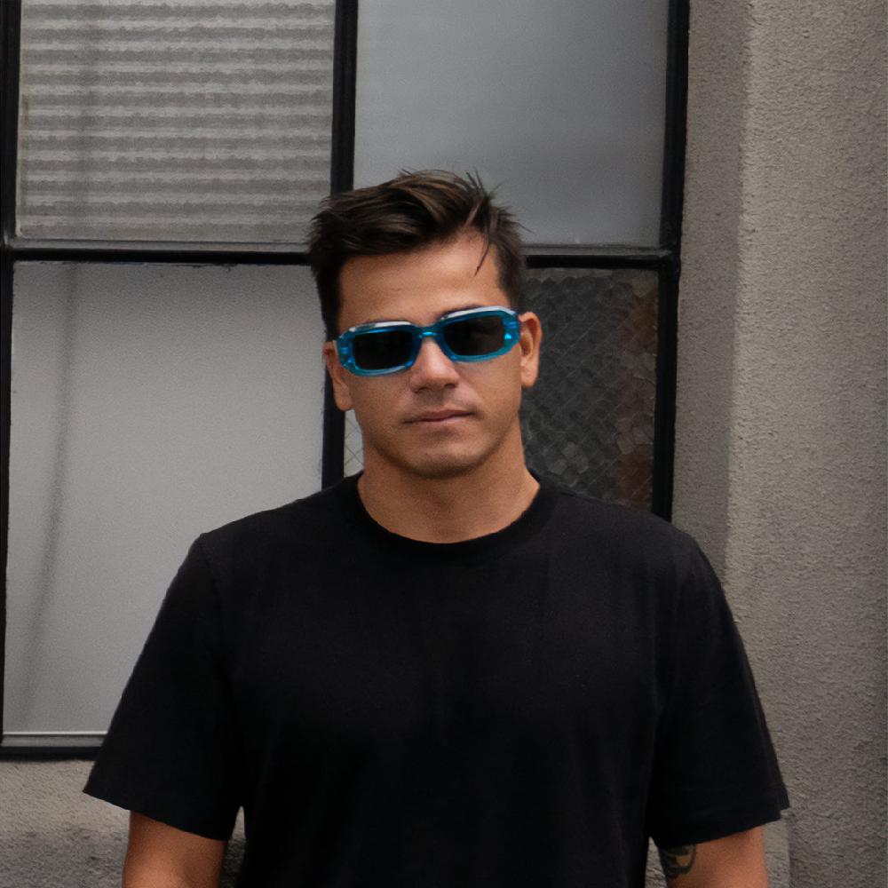 Carve Asher Gloss Crystal Cyan Frame With Grey Lens