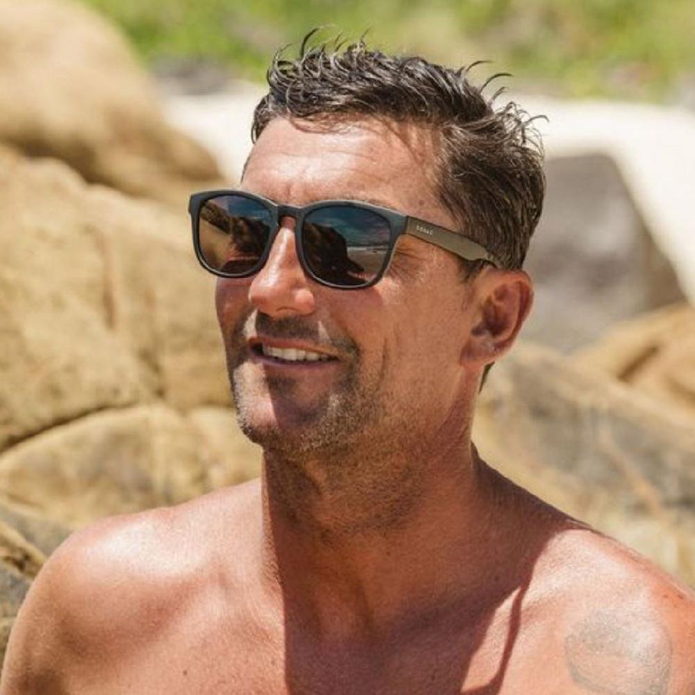 Carve Bohemia Recycled Matt Black Frame Grey Polarized Lens