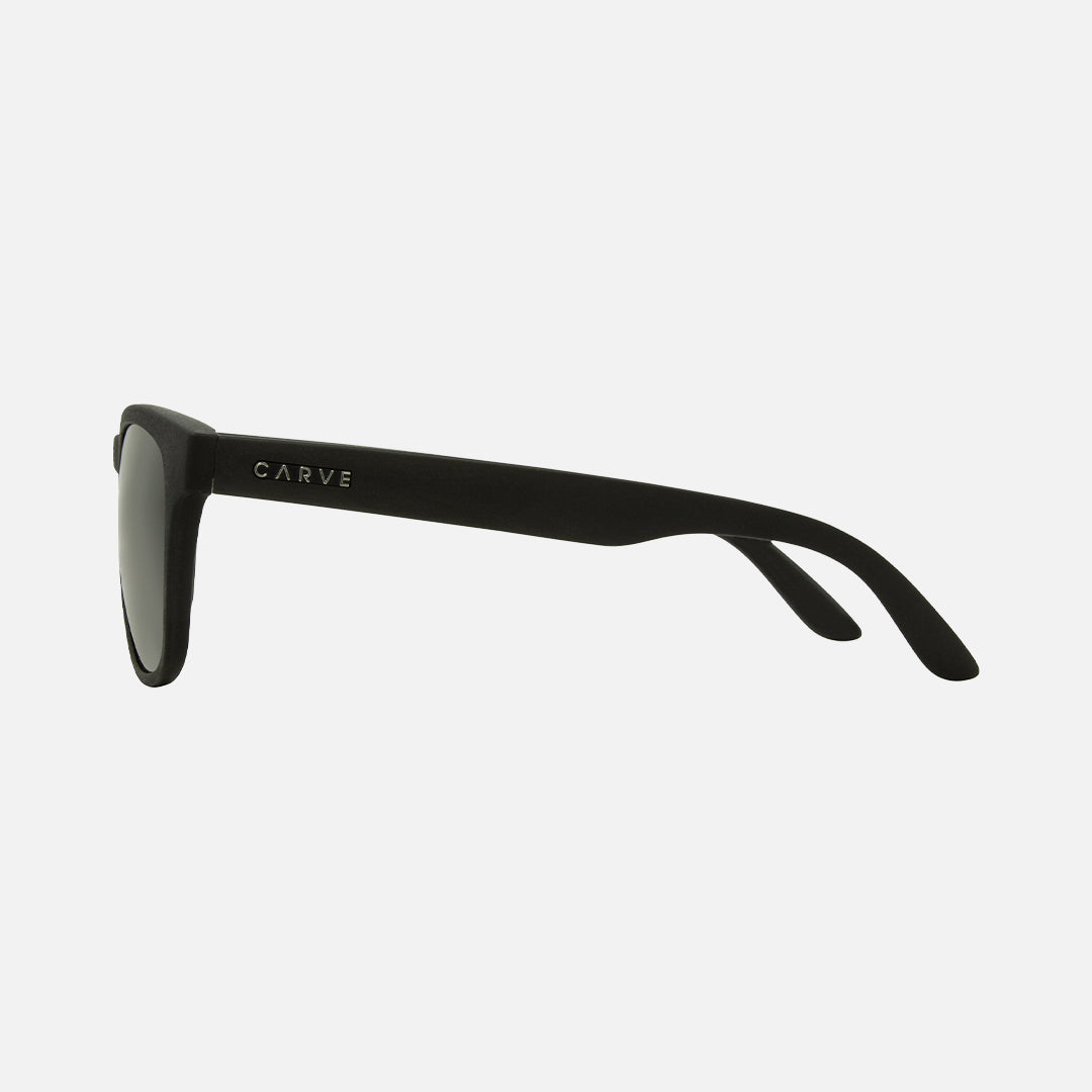 Carve Bohemia Recycled Matt Black Frame Grey Polarized Lens