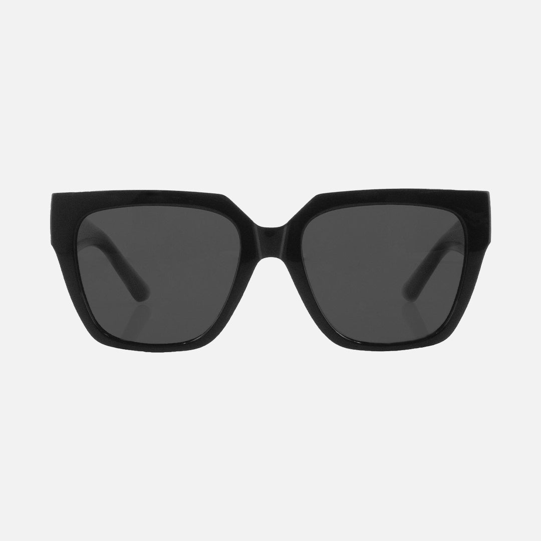 carve Brooklyn Gloss Black Dark Grey Polarized Lens
