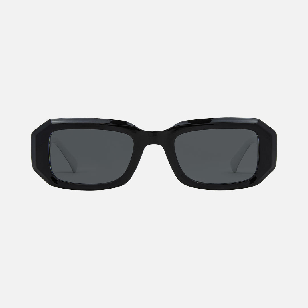 carve Asher Gloss Black White Frame with Grey Lens