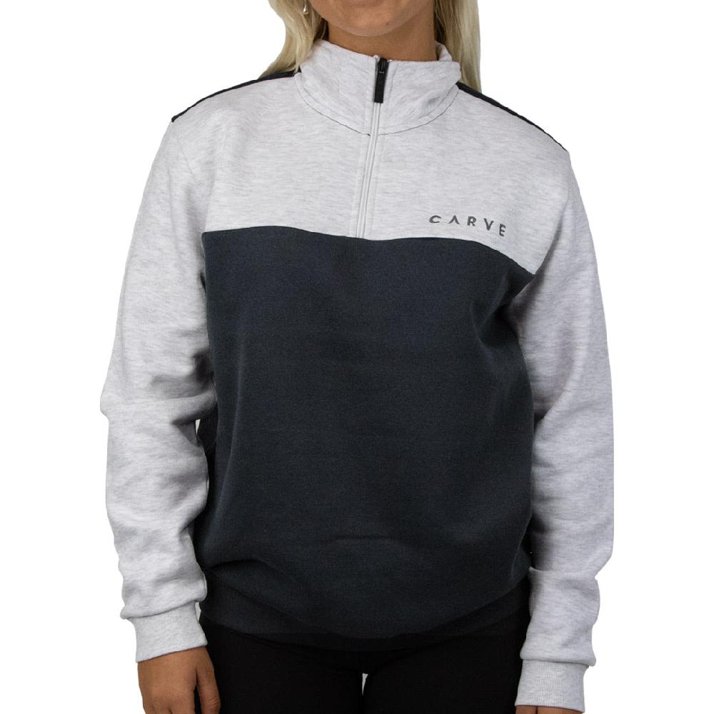 carve Banff Girl's 1/4 Zip Front Zip Sweatshirt