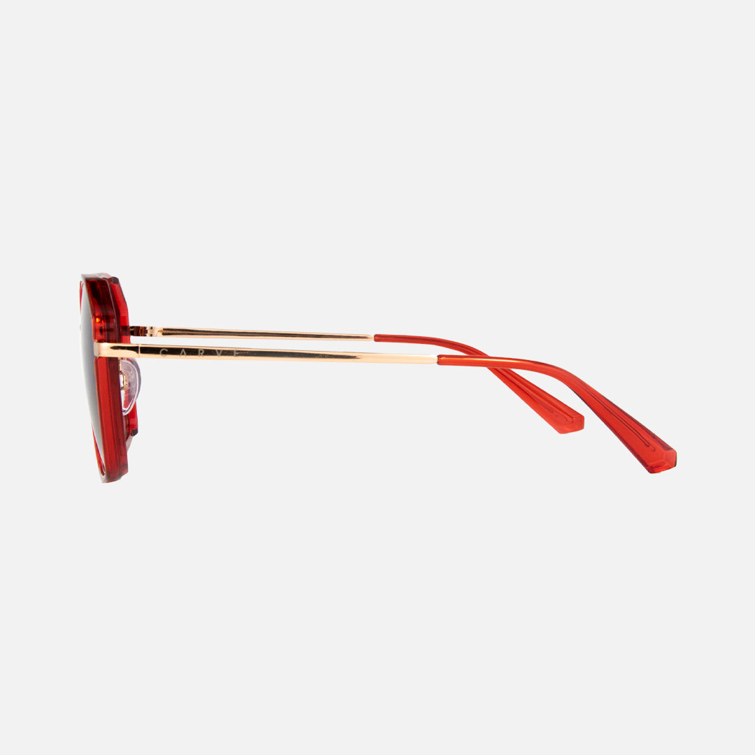 Carve Bardot Gloss Red Grey Gradient Lens