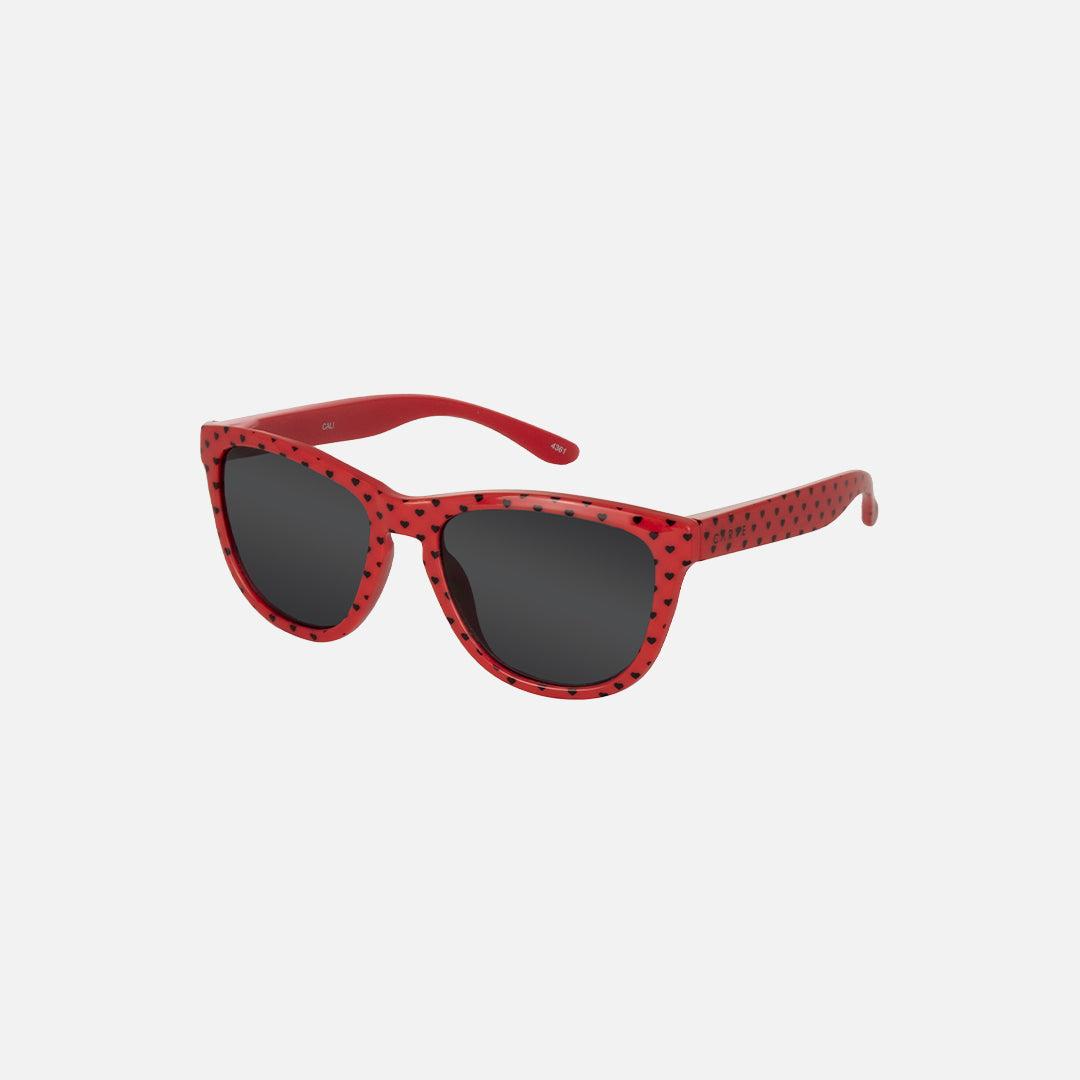 Carve Cali Gloss Red Hearts Frame With Grey Lens