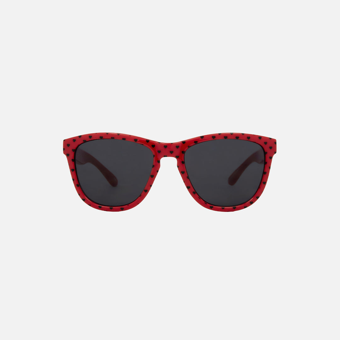 carve Cali Gloss Red Hearts Frame with Grey Lens