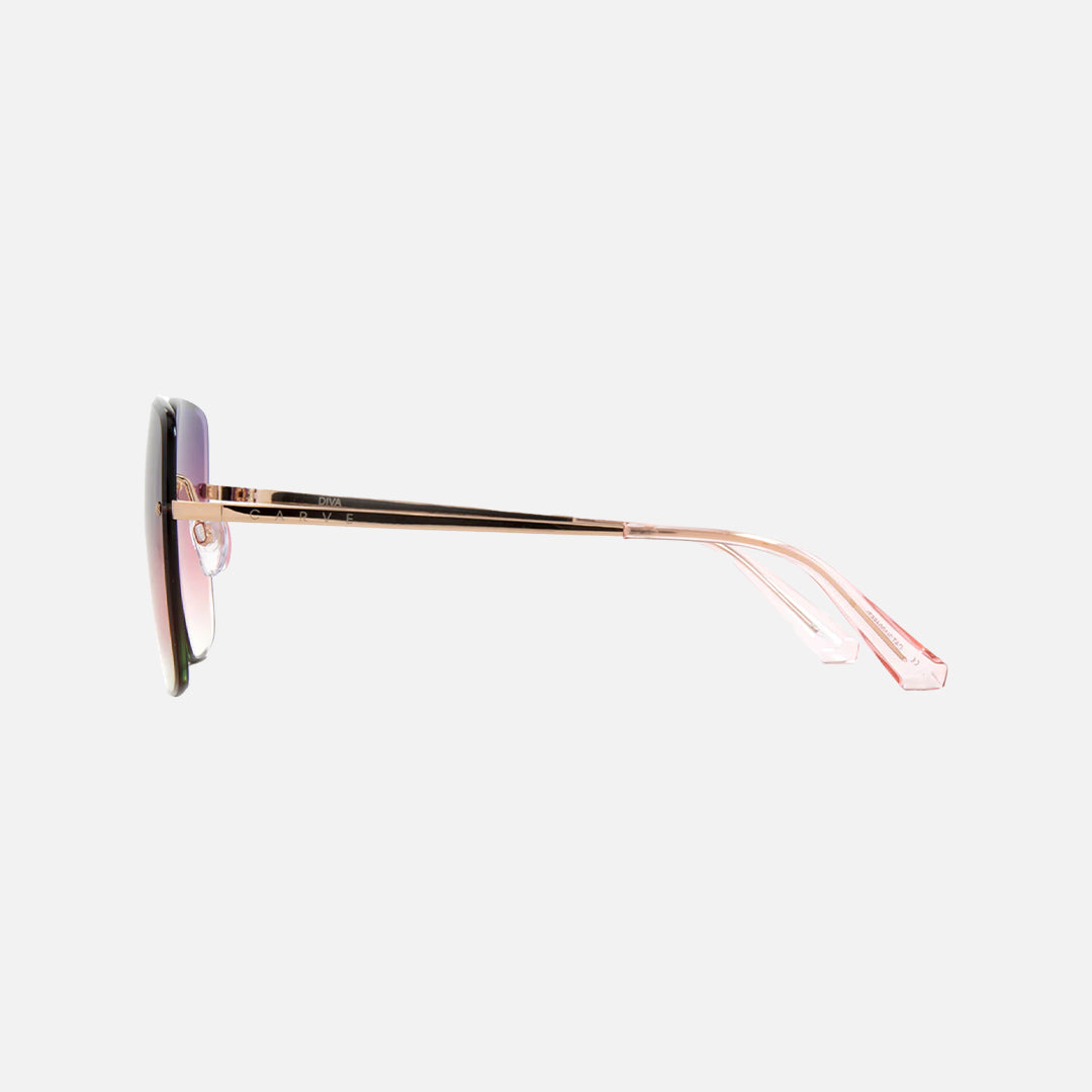 Carve Diva Rose Gold Frame Sunglasses