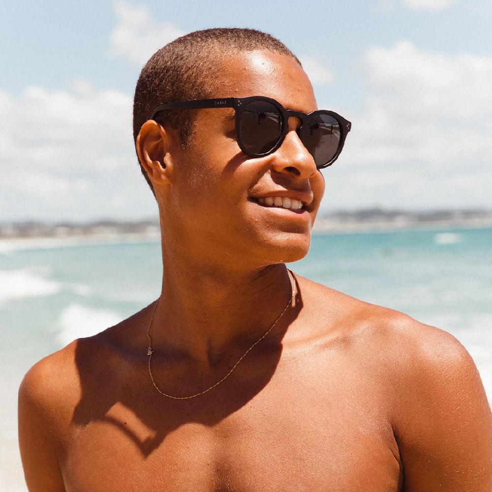 Carve Fletcher Matt Black Dark Grey Polarised Lens