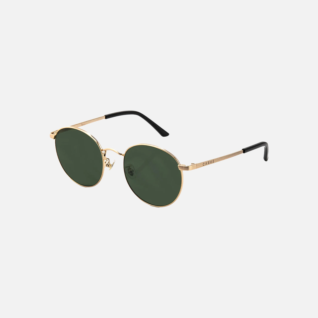 Carve Heidi Brushed Gold Frame Green Lens