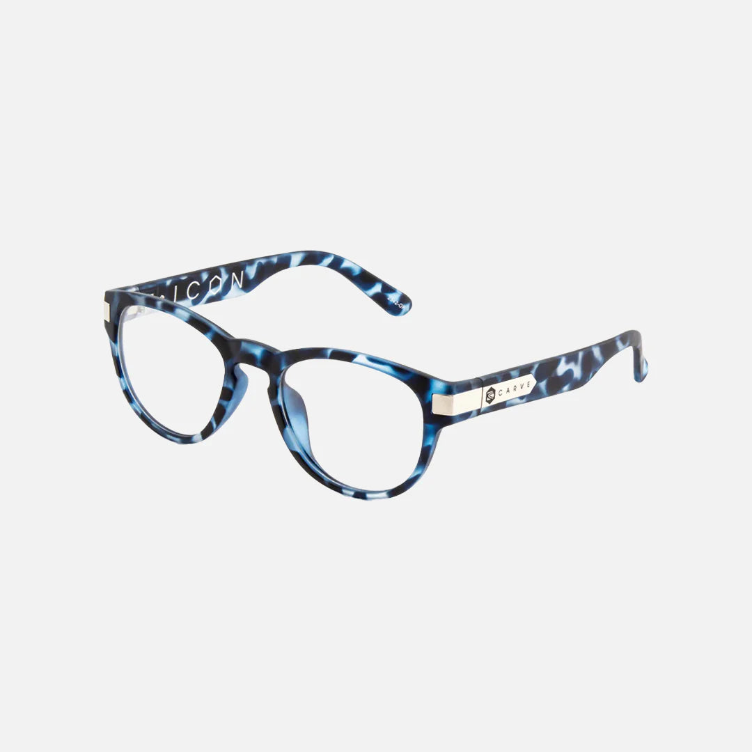 carve Icon Blue Light Blue Tort Frame Glasses