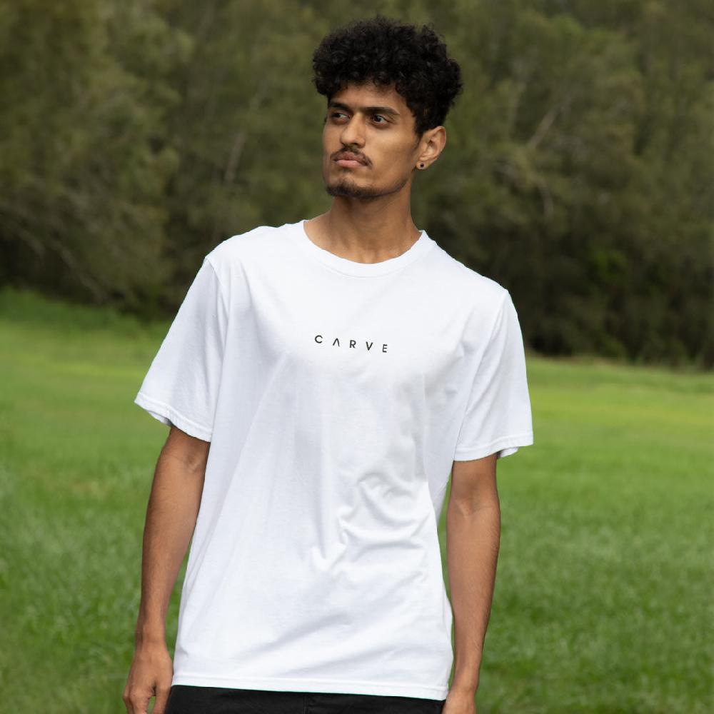 Carve ID Recycled T Shirt White