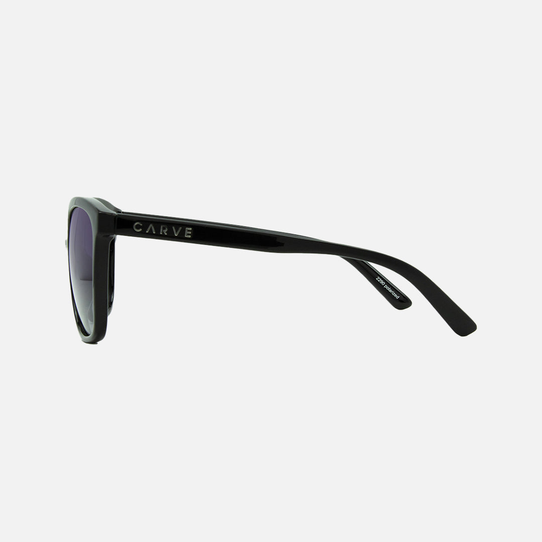 Carve Lila Polarized Gloss Black Frame Sunglasses