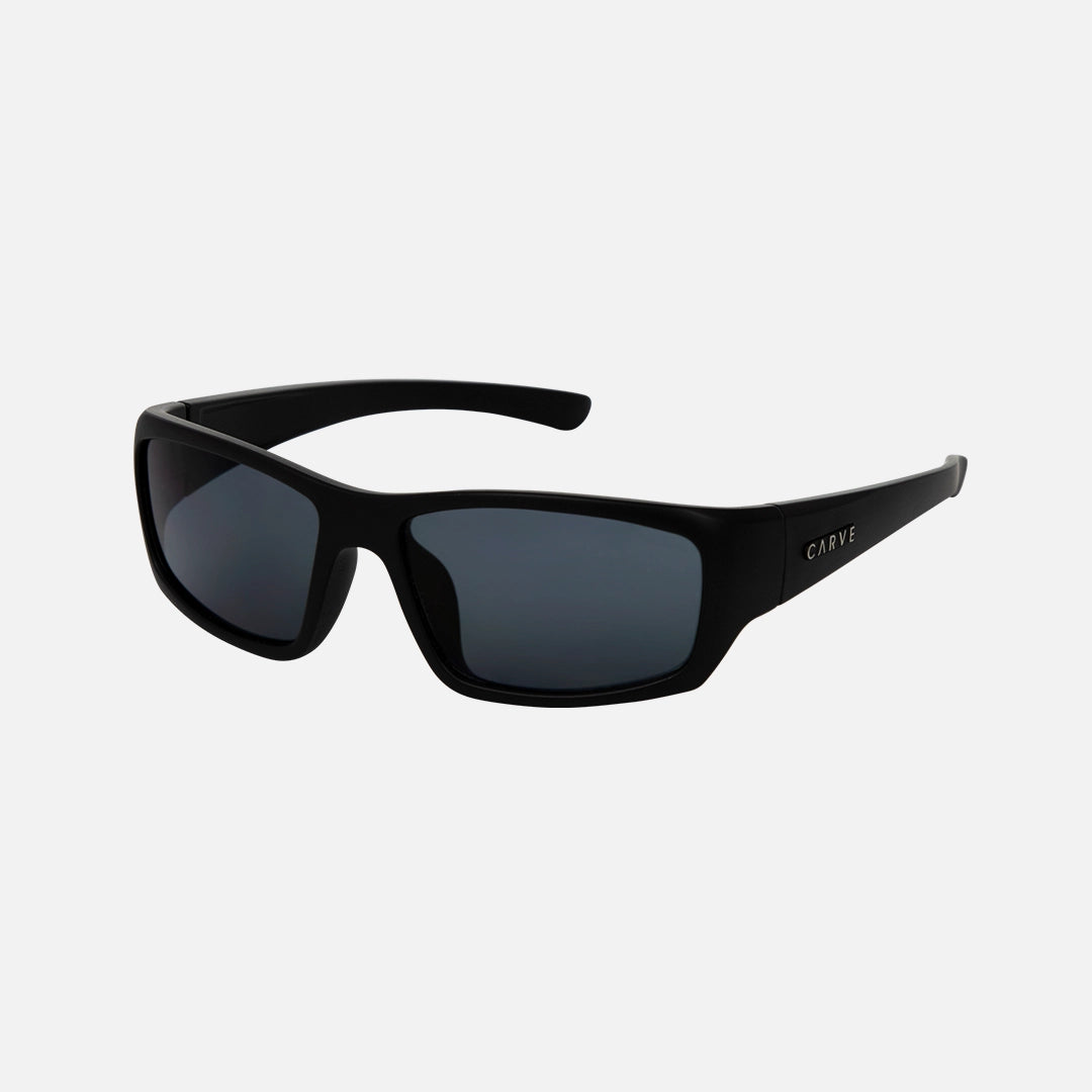 Carve Moray Jr Matt Black Frame Grey Lens