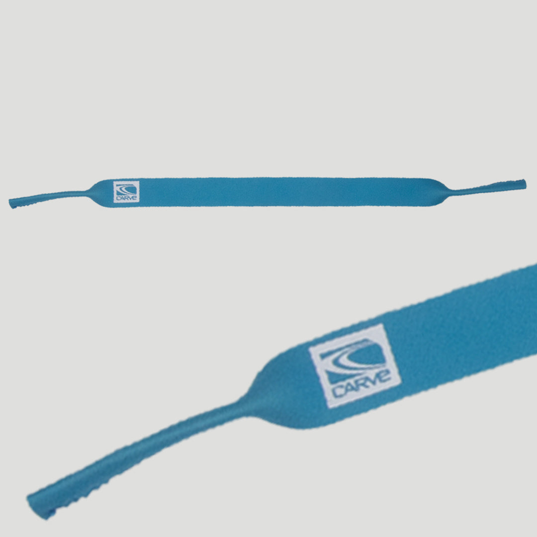 carve Neoprene Flat Strap Cyan