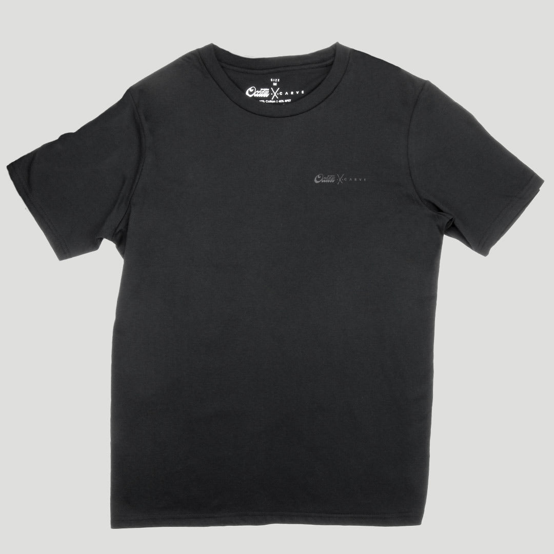 carve Palms mens recylced tee BLACK