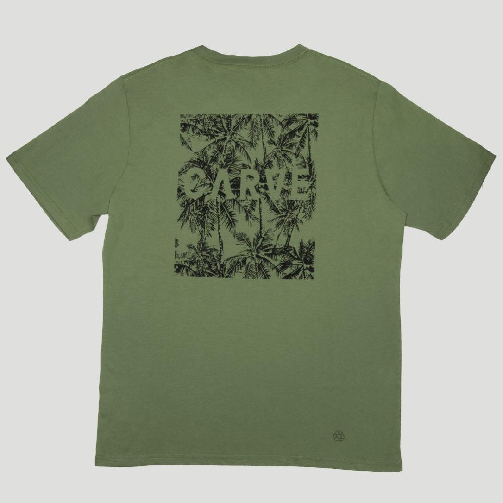 carve Palms mens recylced tee GREEN