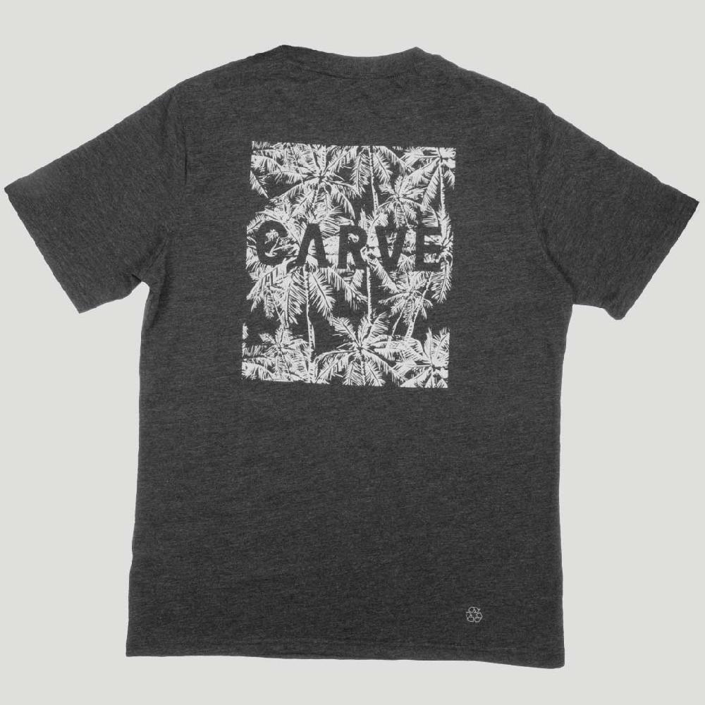 Carve Palms Mens Recylced Tee GREY