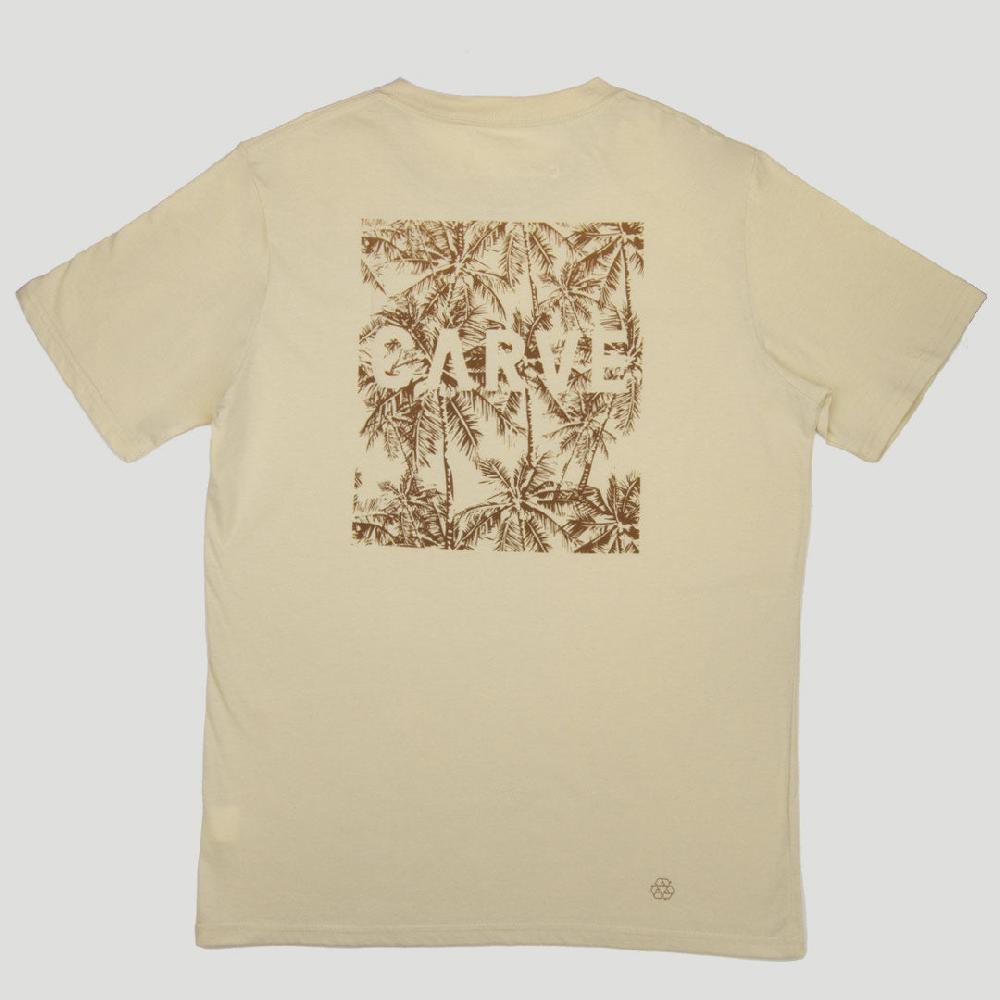 Carve Palms Mens Recylced Tee SWAN