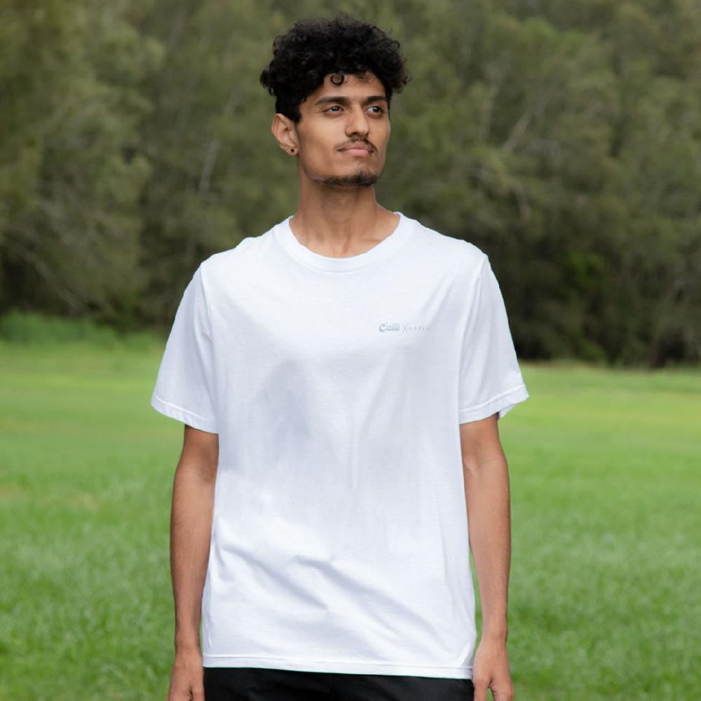 Carve Palms Mens Recylced Tee WHITE