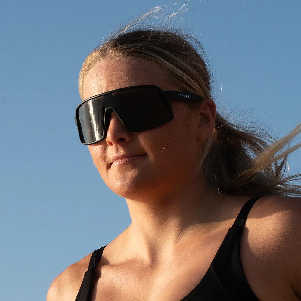 Carve Sierra Matt Black Frame With Grey Lens