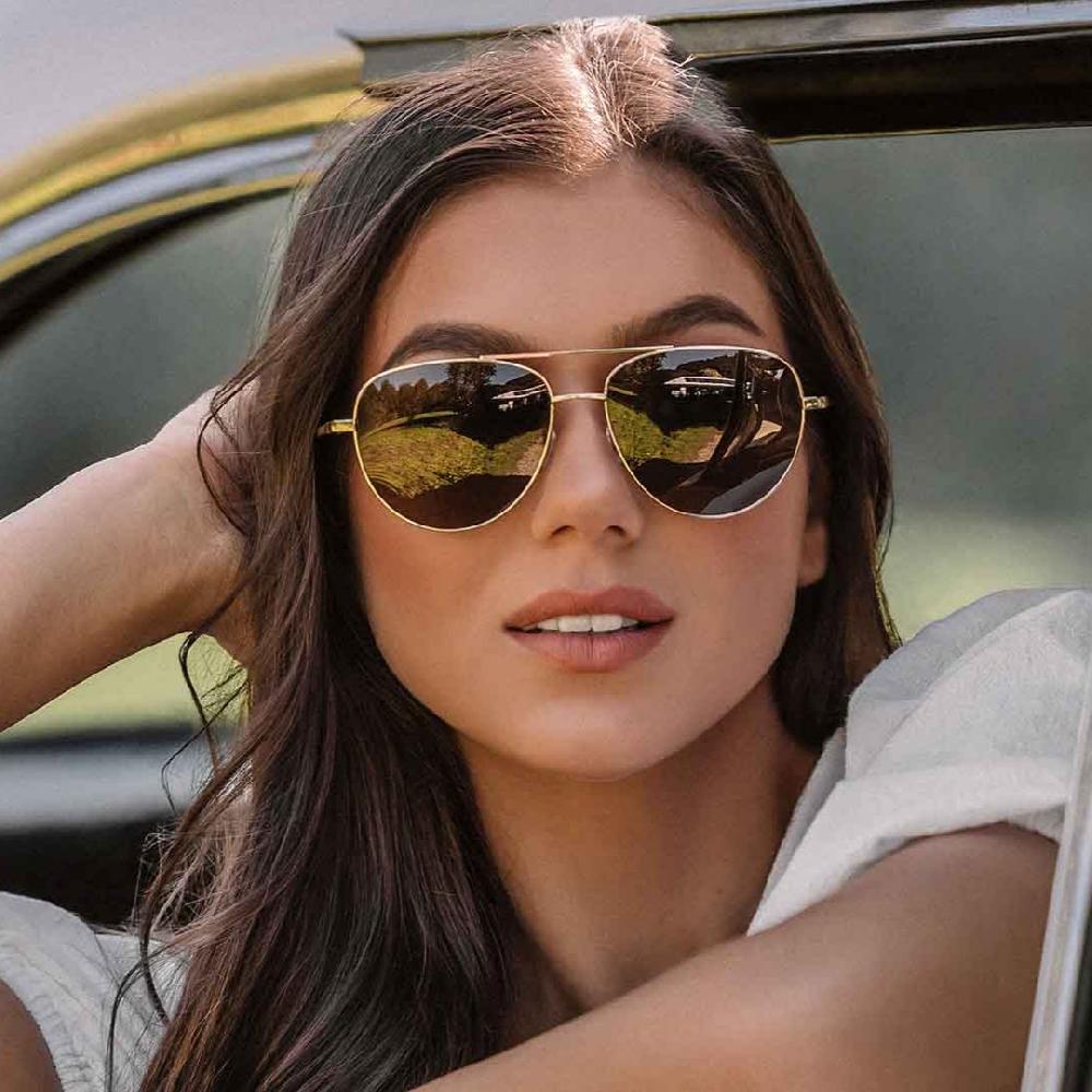 Carve Solana Gloss Gold Metal Brown POL Lens